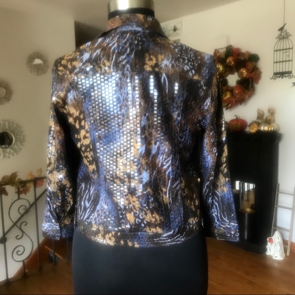 Ruby Rd. Sequin jacket - Picture 2 of 6
